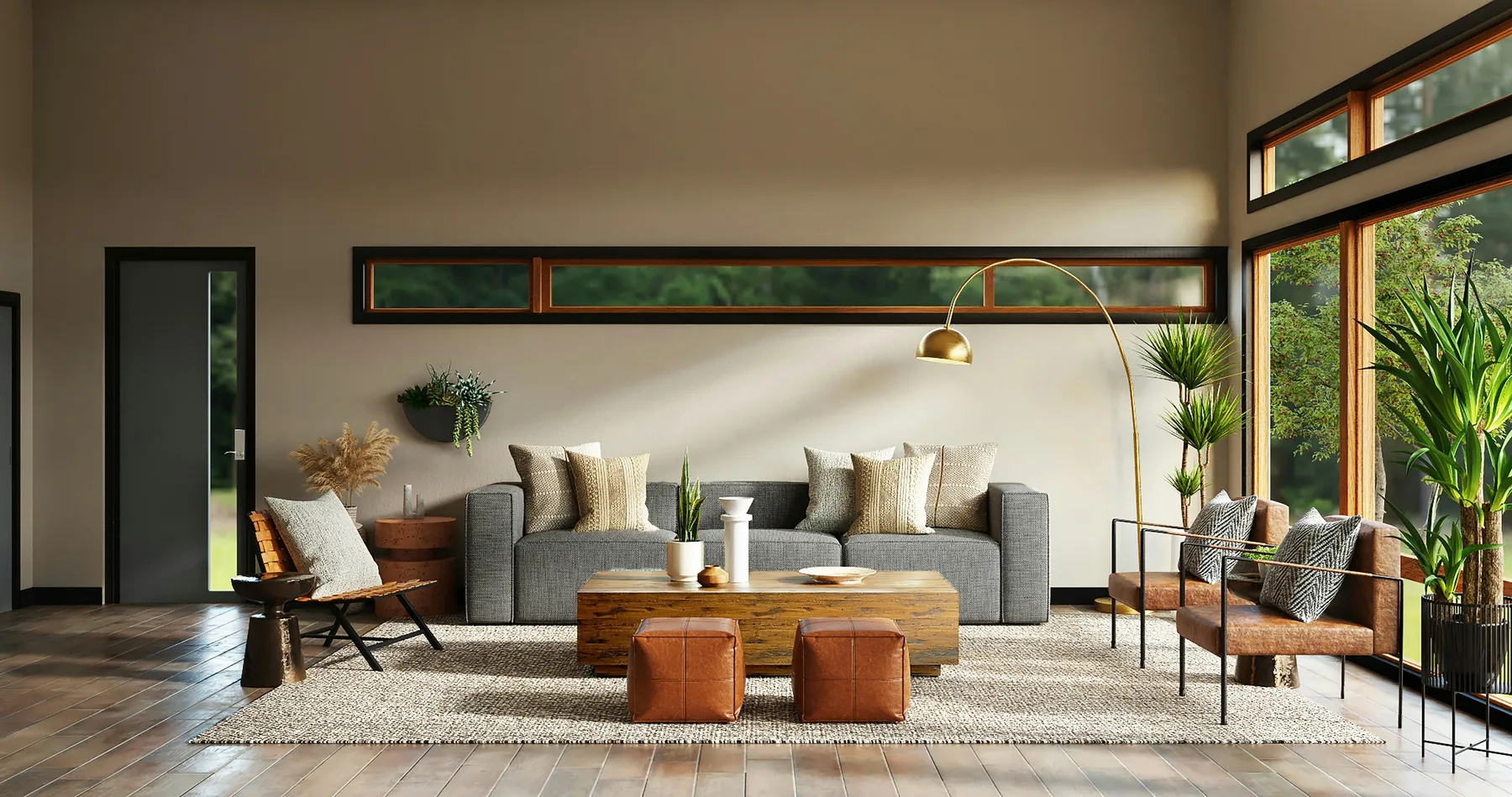 Moderner Wohnraum als Beispiel für Gebäudeautomation